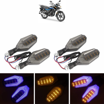 Vagary Side LED Indicator Light for Honda Dream Neo(Blue, Yellow)