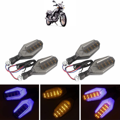 Vagary Side LED Indicator Light for TVS Fiero(Blue, Yellow)