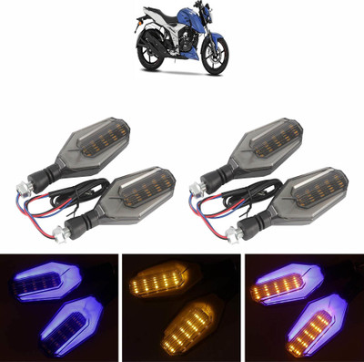 Vagary Side LED Indicator Light for TVS Apache RTR 160(Blue, Yellow)