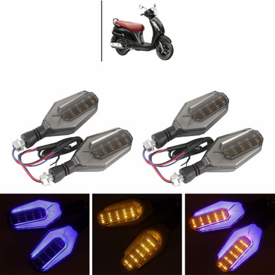 Vagary Side LED Indicator Light for Maruti Suzuki Access 125(Blue, Yellow)