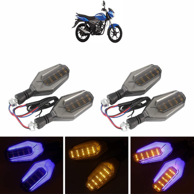Vagary Side LED Indicator Light for Bajaj Discover 100 DTS-i(Blue, Yellow)