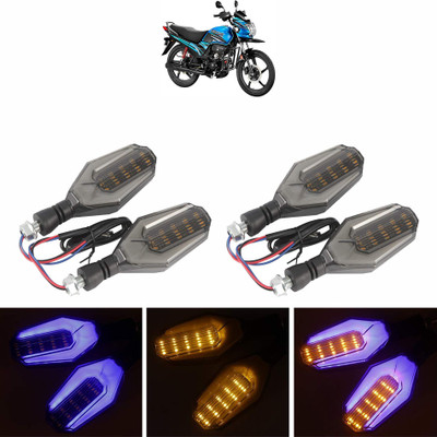 Vagary Side LED Indicator Light for Hero Universal For Bike(Blue, Yellow)