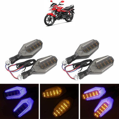 Vagary Side LED Indicator Light for Hero Passion(Blue, Yellow)