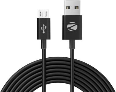 ZEBRONICS Micro USB Cable 2 A 1 m ZEB-UMC100(Compatible with Mobile Phone, Black)