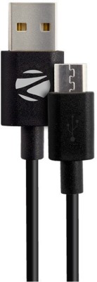 ZEBRONICS Micro USB Cable 2 A 1 m UMC100(Compatible with All Smartphones, Tablets and MP3 player, Black, One Cable)