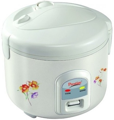 Prestige PRWCS 1.2 Electric Rice Cooker with Steaming Feature(1.2 L, White)