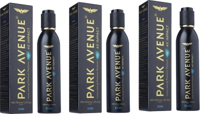 PARK AVENUE 4 x Icon Deodorant Spray  -  For Men(120 ml, Pack of 3)