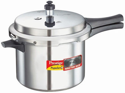 Prestige Popular Plus 5 L Outer Lid Induction Bottom Pressure Cooker(Aluminium)