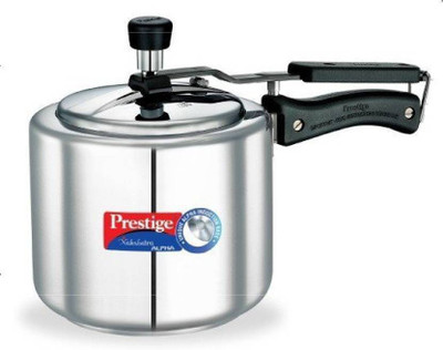 Prestige Nakshatra SS Plus 5 L Inner Lid Induction Bottom Pressure Cooker(Stainless Steel)
