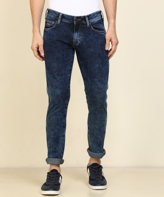 Wrangler Skinny Men Dark Blue Jeans