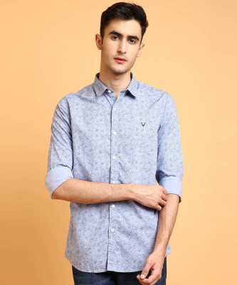 allen-solly-men-floral-print-casual-blue-shirt