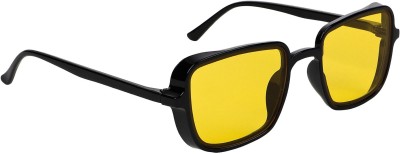 TheWhoop Retro Square Sunglasses(For Men & Women, Yellow)