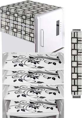 LooMantha Refrigerator  Cover(Width: 30 cm, Multicolor)