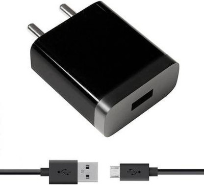 A2 Gold 10 W 2.4 A Wall Charger for Mobile with Detachable Cable(Black)