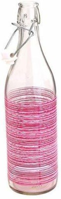 Incrizma Glass Water Bottle Bottle with Clip Lock 1000 ml - Assorted Colors 1000 ml Bottle(Pack of 1, Multicolor, Glass)