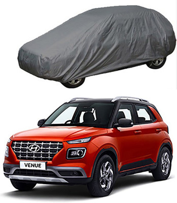 RAIN SPOOF Car Cover For Hyundai Venue (Without Mirror Pockets)(Grey)