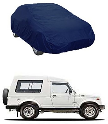 RAIN SPOOF Car Cover For Maruti Suzuki Gypsy King (Without Mirror Pockets)(Blue)