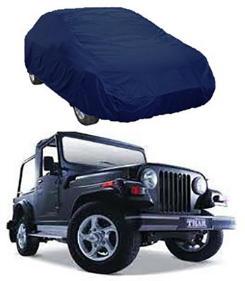 A+ RAIN PROOF Car Cover For Mahindra Thar (Without Mirror Pockets)(Blue)