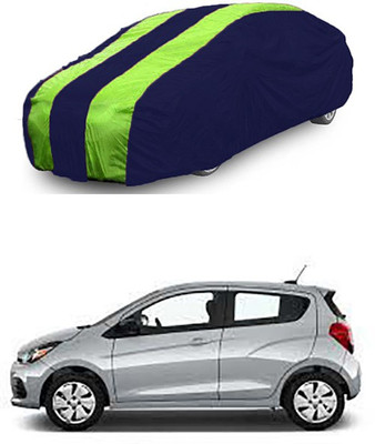 RAIN SPOOF Car Cover For Chevrolet Spark (Without Mirror Pockets)(Green, Blue)