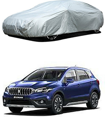 A+ RAIN PROOF Car Cover For Maruti Suzuki S-Cross (Without Mirror Pockets)(Silver)