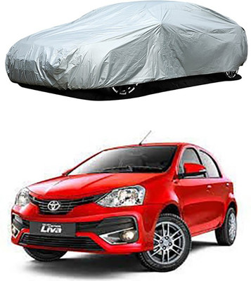 RAIN SPOOF Car Cover For Toyota Etios Liva (Without Mirror Pockets)(Silver)