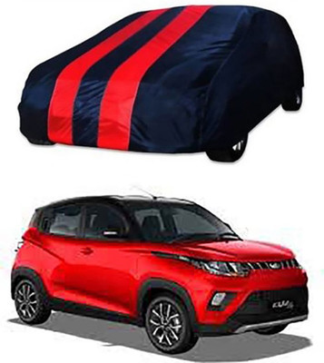 A+ RAIN PROOF Car Cover For Mahindra KUV100 (Without Mirror Pockets)(Red, Blue)