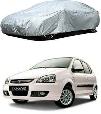 A+ RAIN PROOF Car Cover For Tata Indica V2 (Without Mirror Pockets)(Silver)