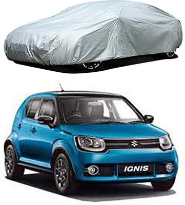 A+ RAIN PROOF Car Cover For Maruti Suzuki Ignis (Without Mirror Pockets)(Silver)
