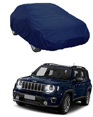 RAIN SPOOF Car Cover For Jeep Universal For Car (Without Mirror Pockets)(Blue)