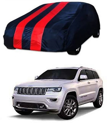 RAIN SPOOF Car Cover For Mahindra Jeep (Without Mirror Pockets)(Red, Blue)