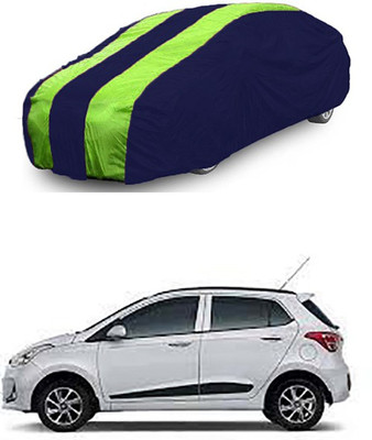 RAIN SPOOF Car Cover For Hyundai Grand i10 (Without Mirror Pockets)(Green, Blue)