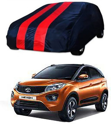 A+ RAIN PROOF Car Cover For Tata Nexon (Without Mirror Pockets)(Red, Blue)