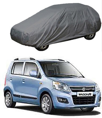 A+ RAIN PROOF Car Cover For Maruti Suzuki Wagon R 1.0 (Without Mirror Pockets)(Grey)