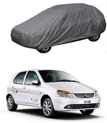 A+ RAIN PROOF Car Cover For Tata Indica eV2 (Without Mirror Pockets)(Grey)