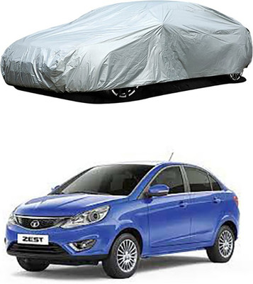 A+ RAIN PROOF Car Cover For Tata Zest (Without Mirror Pockets)(Silver)