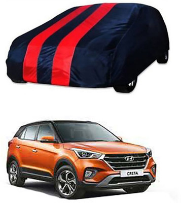 A+ RAIN PROOF Car Cover For Hyundai Creta (Without Mirror Pockets)(Red, Blue)