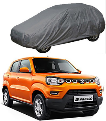 A+ RAIN PROOF Car Cover For Maruti Suzuki S-Presso (Without Mirror Pockets)(Grey)