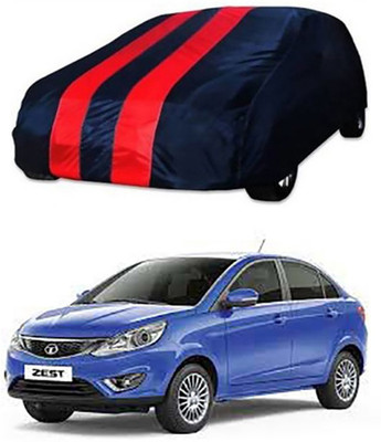 A+ RAIN PROOF Car Cover For Tata Zest (Without Mirror Pockets)(Red, Blue)