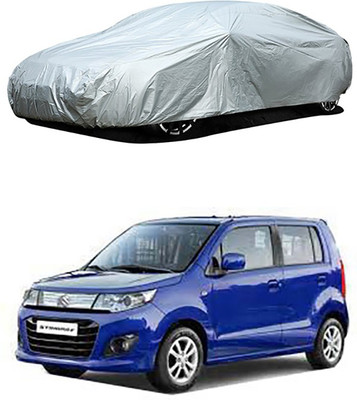 RAIN SPOOF Car Cover For Maruti Suzuki WagonR Stingray (Without Mirror Pockets)(Silver)