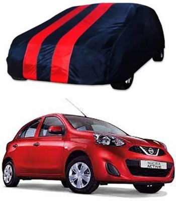 RAIN SPOOF Car Cover For Nissan Micra Active (Without Mirror Pockets)(Red, Blue)