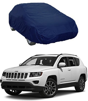 RAIN SPOOF Car Cover For Jeep Universal For Car (Without Mirror Pockets)(Blue)