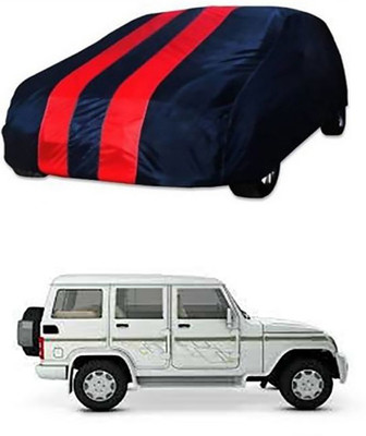 RAIN SPOOF Car Cover For Mahindra Bolero (Without Mirror Pockets)(Red, Blue)