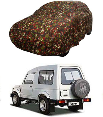 A+ RAIN PROOF Car Cover For Maruti Suzuki Gypsy MG-410 (Without Mirror Pockets)(Multicolor)