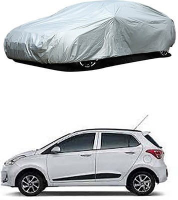 RAIN SPOOF Car Cover For Hyundai Grand i10 (Without Mirror Pockets)(Silver)