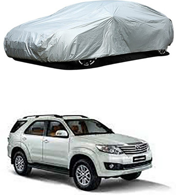 A+ RAIN PROOF Car Cover For Toyota Fortuner Old (Without Mirror Pockets)(Silver)