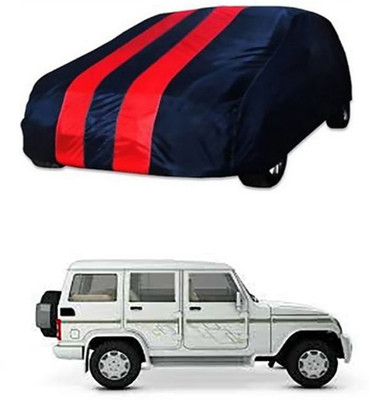 A+ RAIN PROOF Car Cover For Mahindra Bolero (Without Mirror Pockets)(Red, Blue)