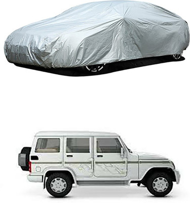 RAIN SPOOF Car Cover For Mahindra Bolero (Without Mirror Pockets)(Silver)