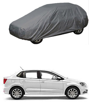 A+ RAIN PROOF Car Cover For Volkswagen Ameo (Without Mirror Pockets)(Grey)