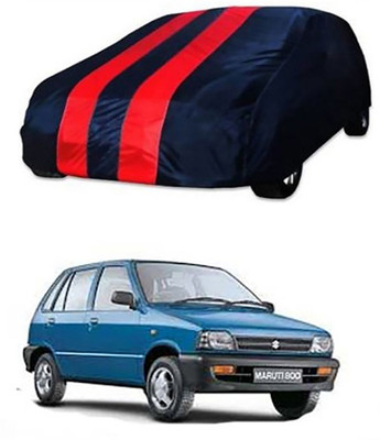 A+ RAIN PROOF Car Cover For Maruti Suzuki 800 (Without Mirror Pockets)(Red, Blue)