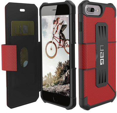 HITFIT Flip Cover for Apple iPhone 6||Apple iPhone 6S(Red, Dual Protection, Pack of: 1)